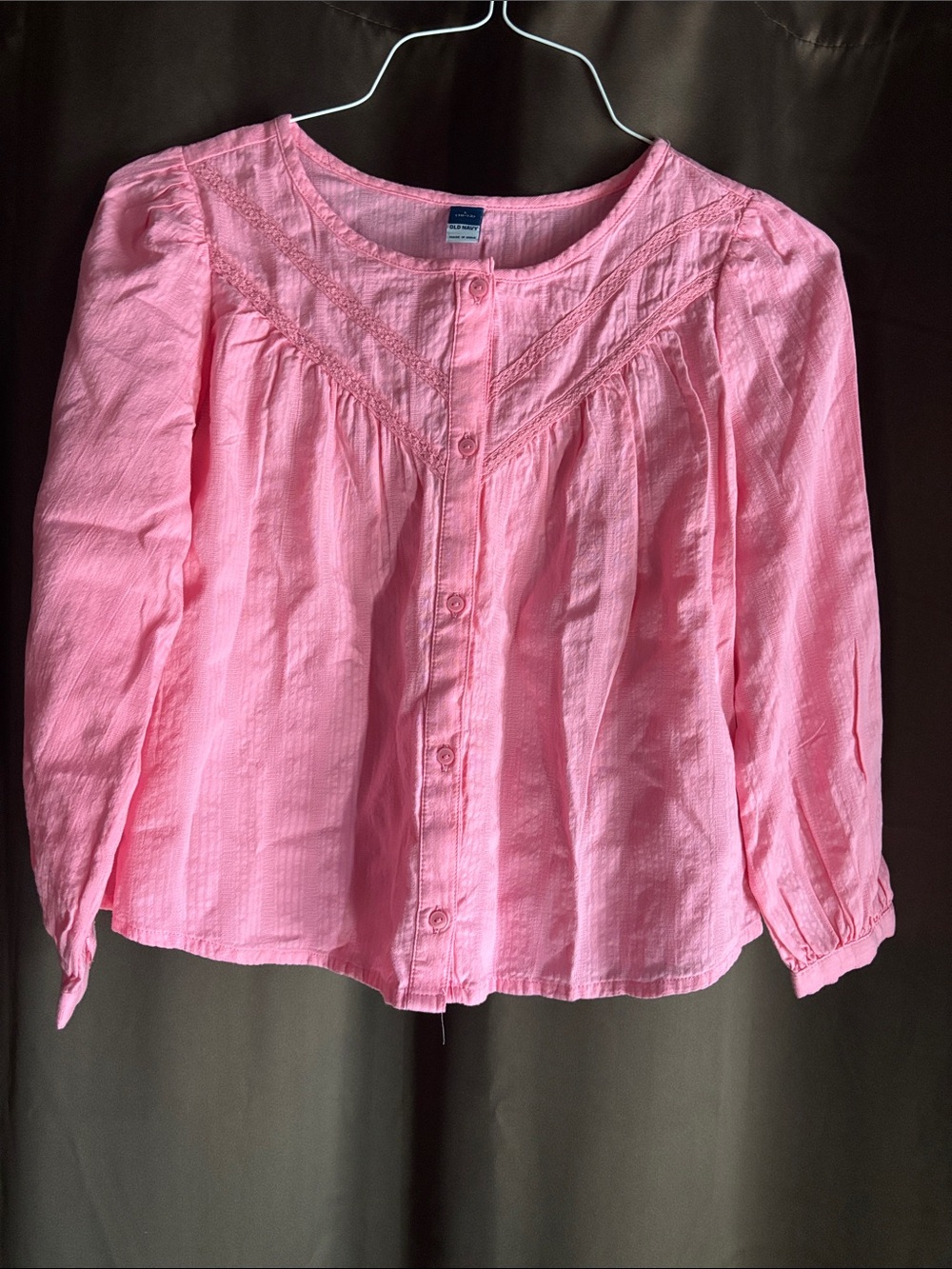 Old Navy Pink Button-Down Women’s Blouse